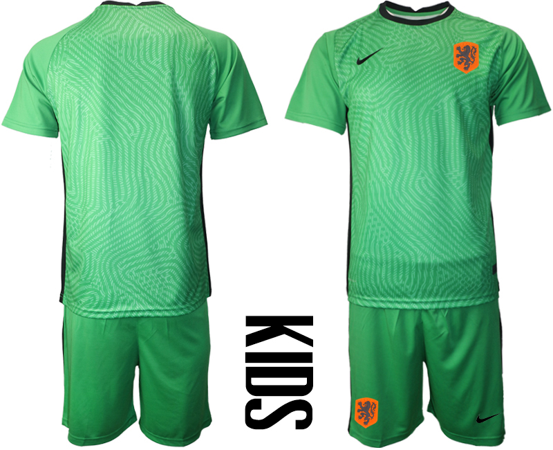 Cheap 2021 European Cup Netherlands green goalkeepe soccer jerseys